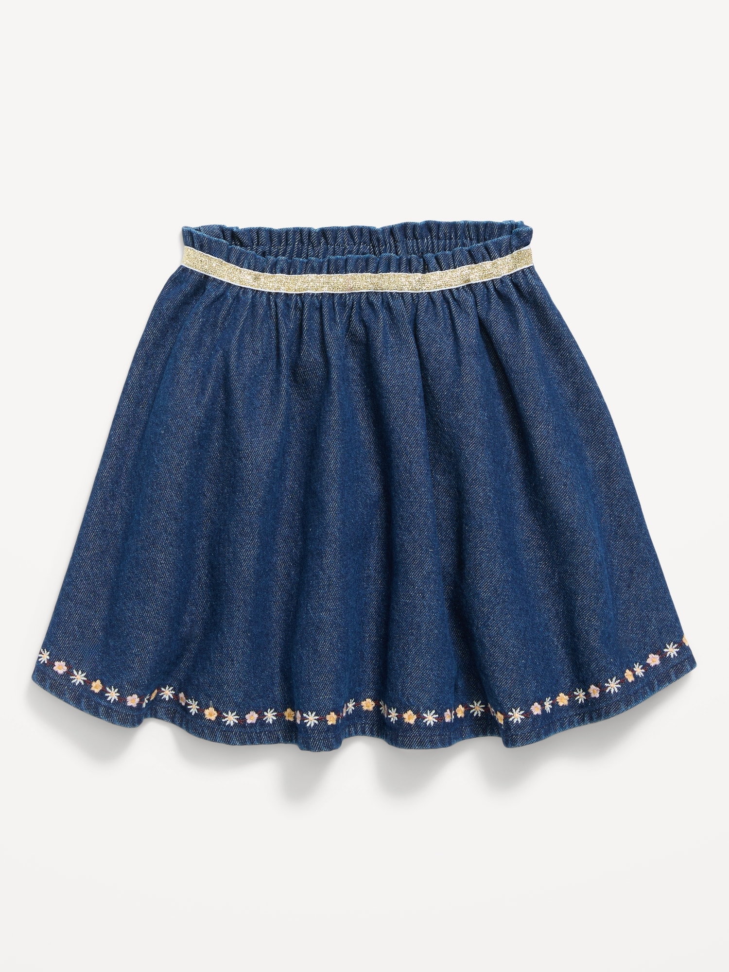 Embroidered Denim Skirt for Toddler Girls