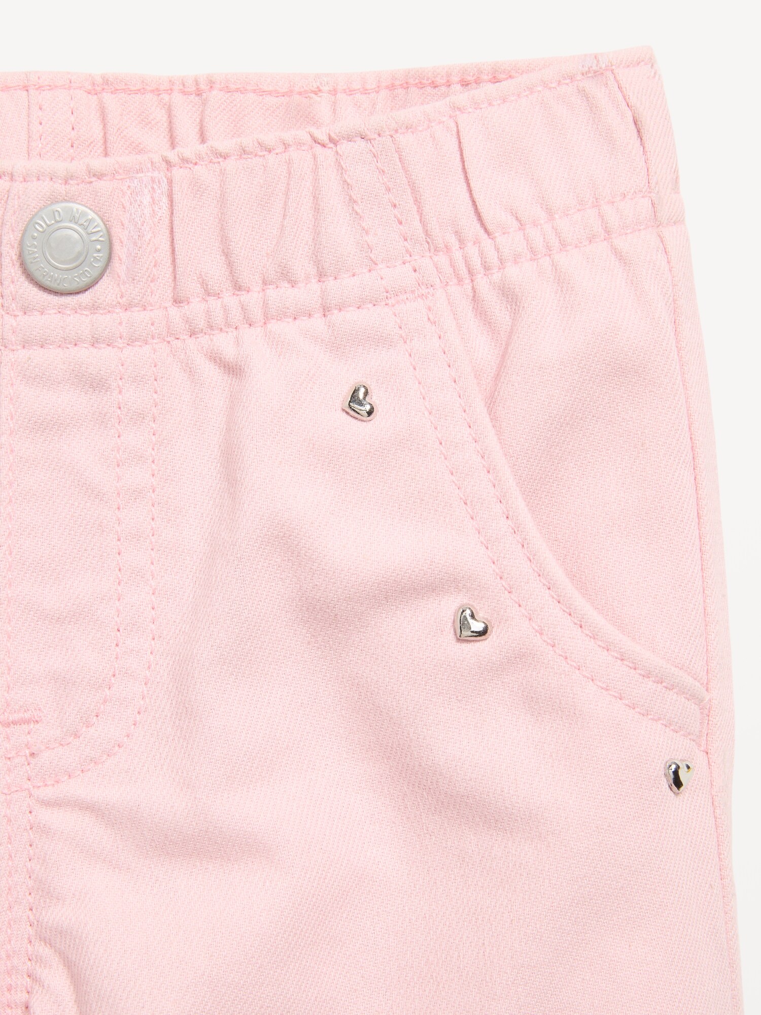 Джинсы Old Navy Pull-On Baggy Barrel-Leg Jeans для девочек-малышей, цвет: Пудровый — фото 2