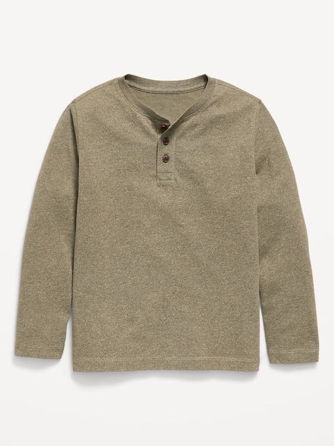 Softest Long-Sleeve Henley T-Shirt for Boys