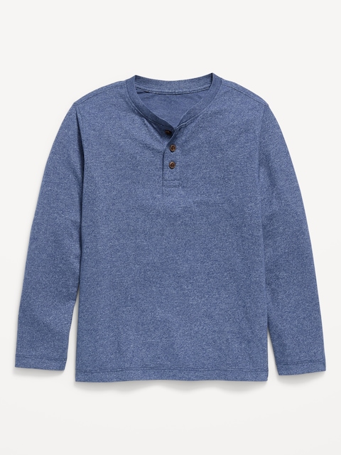 Softest Long-Sleeve Henley T-Shirt for Boys