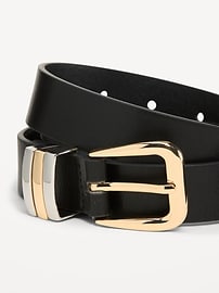 Image number 2 showing, Triple-Loop Skinny Belt for Women