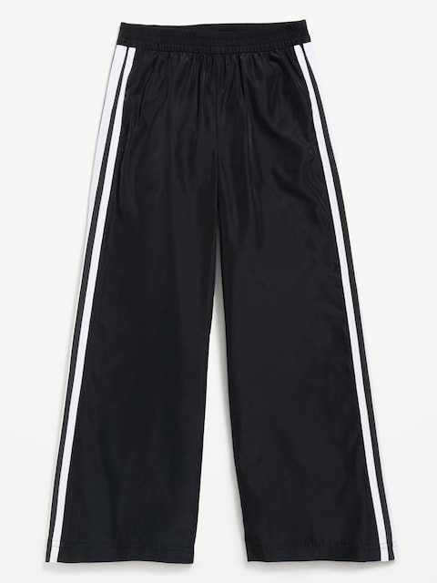 High-Waisted Track Pants for Girls
