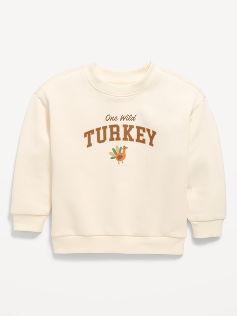 Oversized Long-Sleeve Graphic Sweatshirt for Toddler Boys