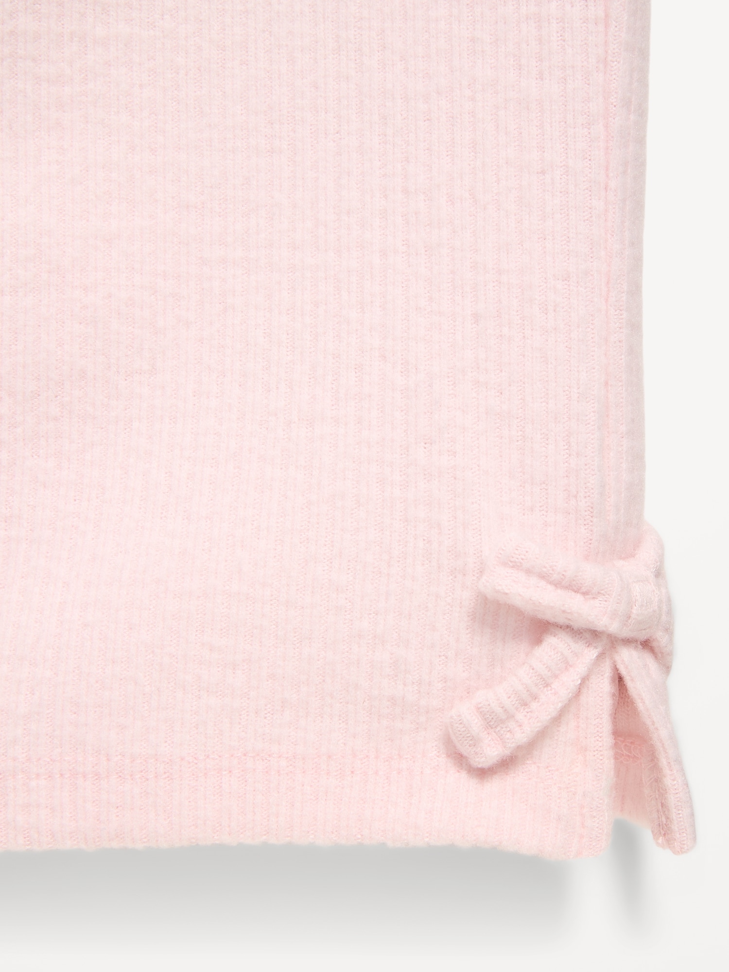 Printed Ribbed Sweatshirt and Wide-Leg Pants Set for Baby