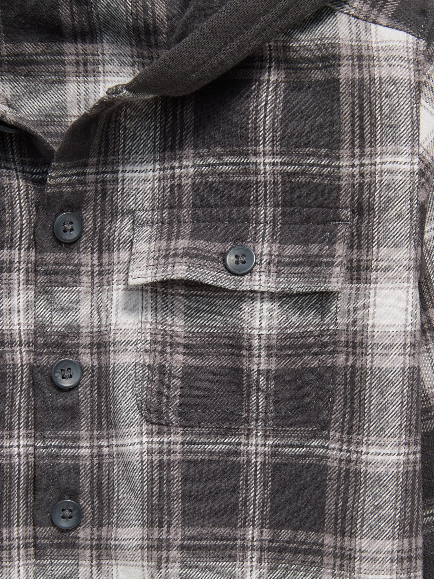 Long-Sleeve Hooded Flannel Shirt for Toddler Boys