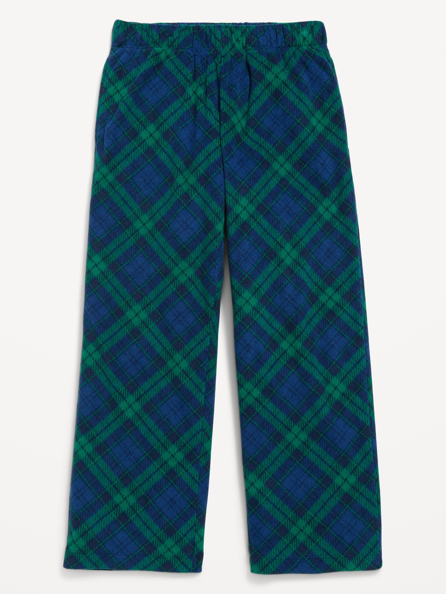 Gender-Neutral Microfleece Plaid Pajama Pants for Kids