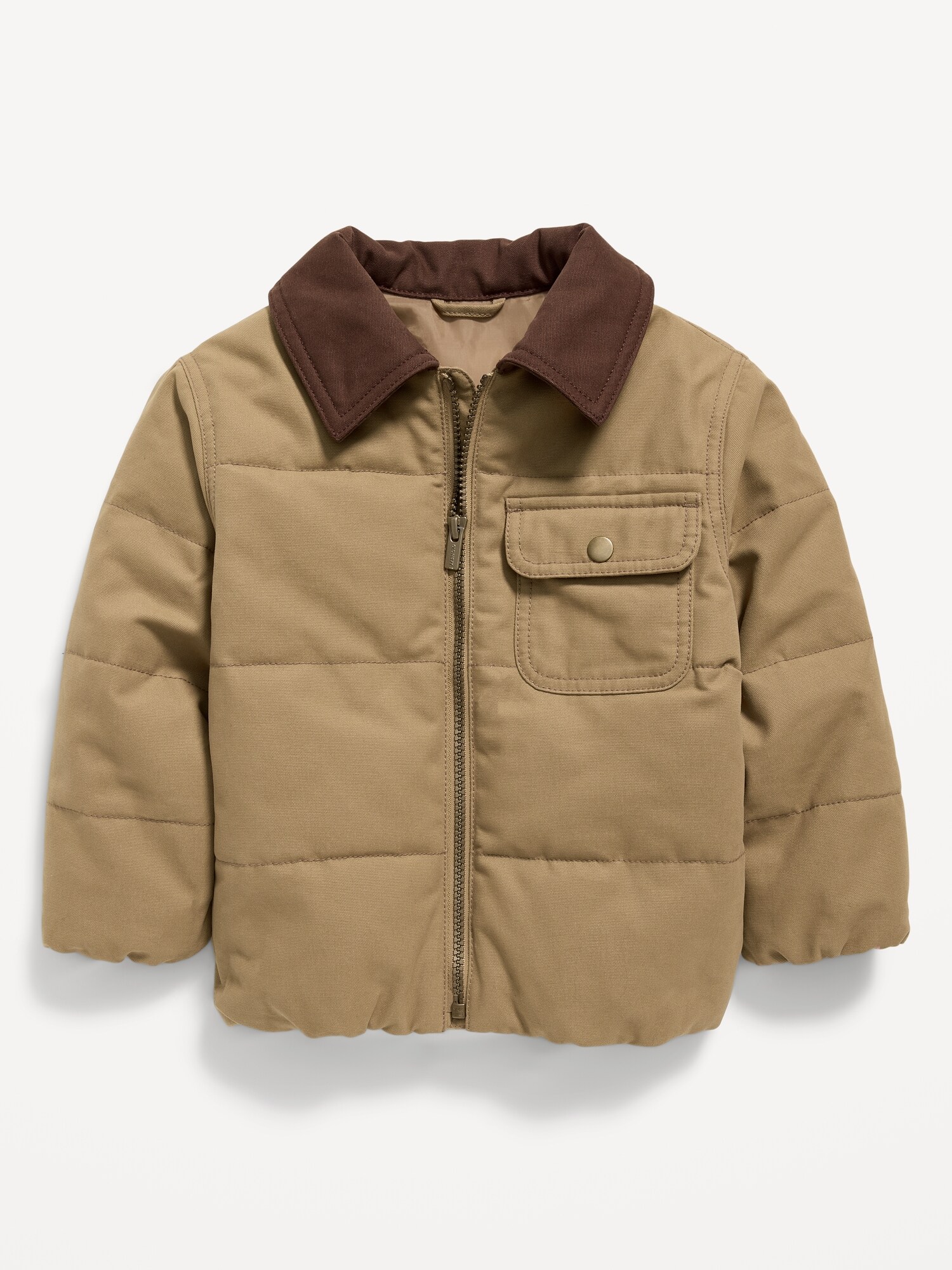 Куртка Old Navy Workwear Puffer Jacket для мальчиков-малышей, цвет: Карамельный — фото 2