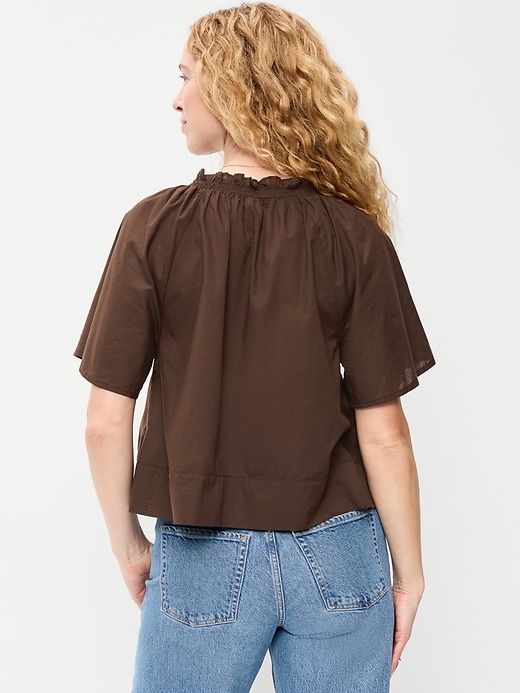 Image number 2 showing, Loose Short-Sleeve Top