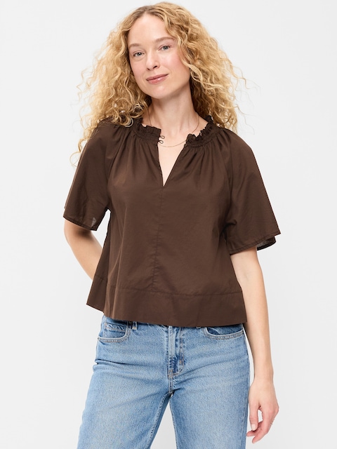 Loose Short-Sleeve Top