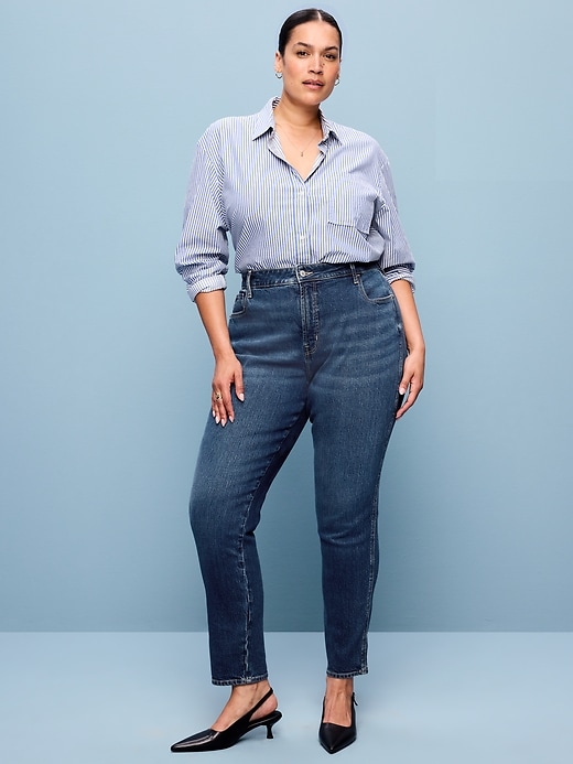 Image number 7 showing, High-Waisted Vintage Slim Jeans