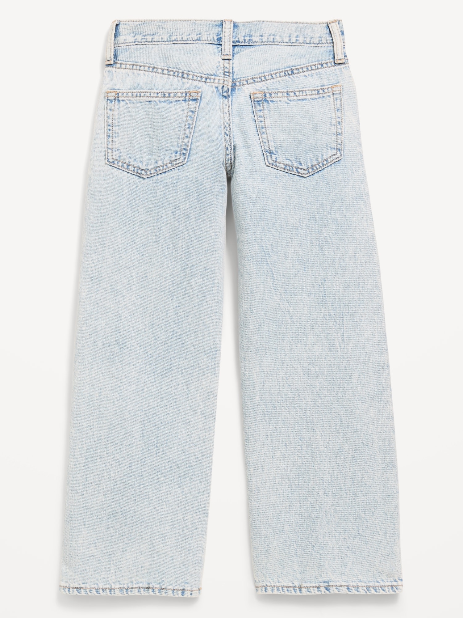 Low-Rise Baggy Ripped Wide-Leg Jeans for Girls