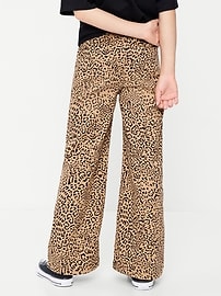 Image number 2 showing, Pull-On Super Baggy Wide-Leg Twill Pants for Girls
