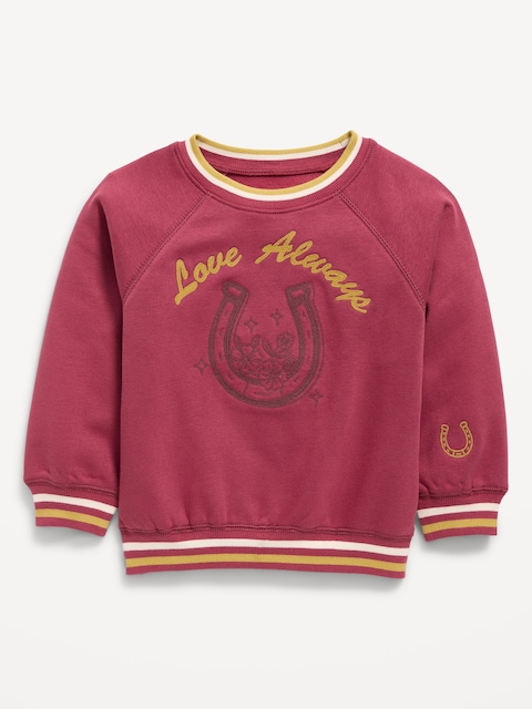 Long-Sleeve Graphic Sweatshirt for Toddler Girls