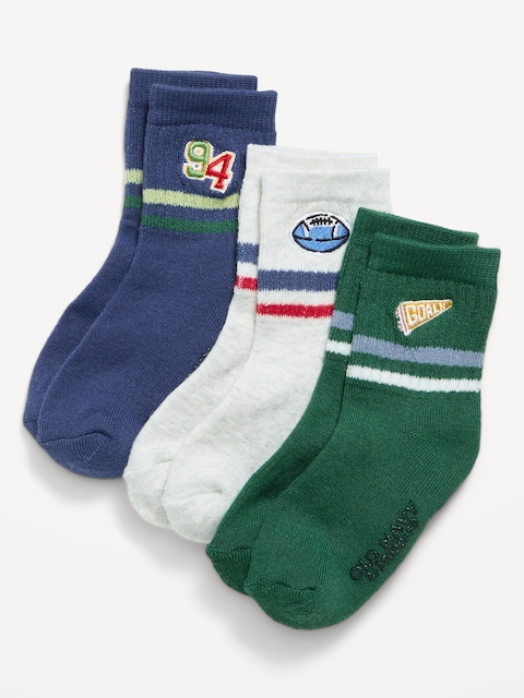 Crew Socks 3-Pack for Toddler & Baby