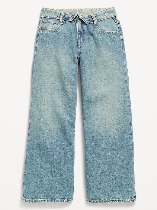 Image number 2 showing, Super Baggy Wide-Leg Jeans for Girls
