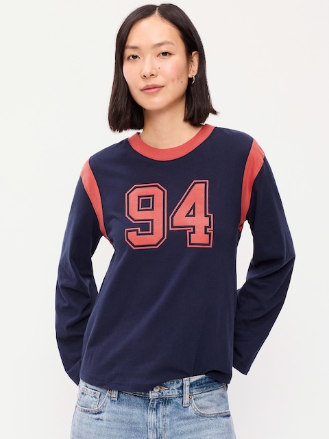 EveryWear Long-Sleeve Graphic T-Shirt