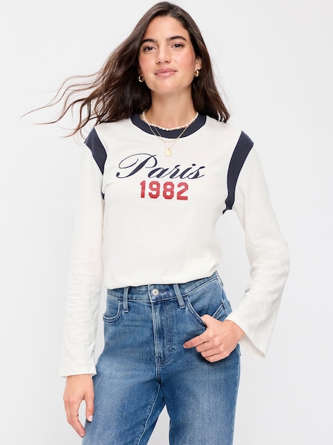 EveryWear Long-Sleeve Graphic T-Shirt