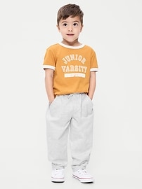 Image number 1 showing, Barrel-Leg Knit Pants for Toddler Boys