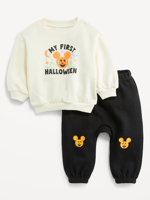 Disney© Crew-Neck Sweatshirt and Leggings Set for Baby