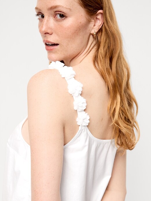 Rosette-Strap Tank Top | Old Navy