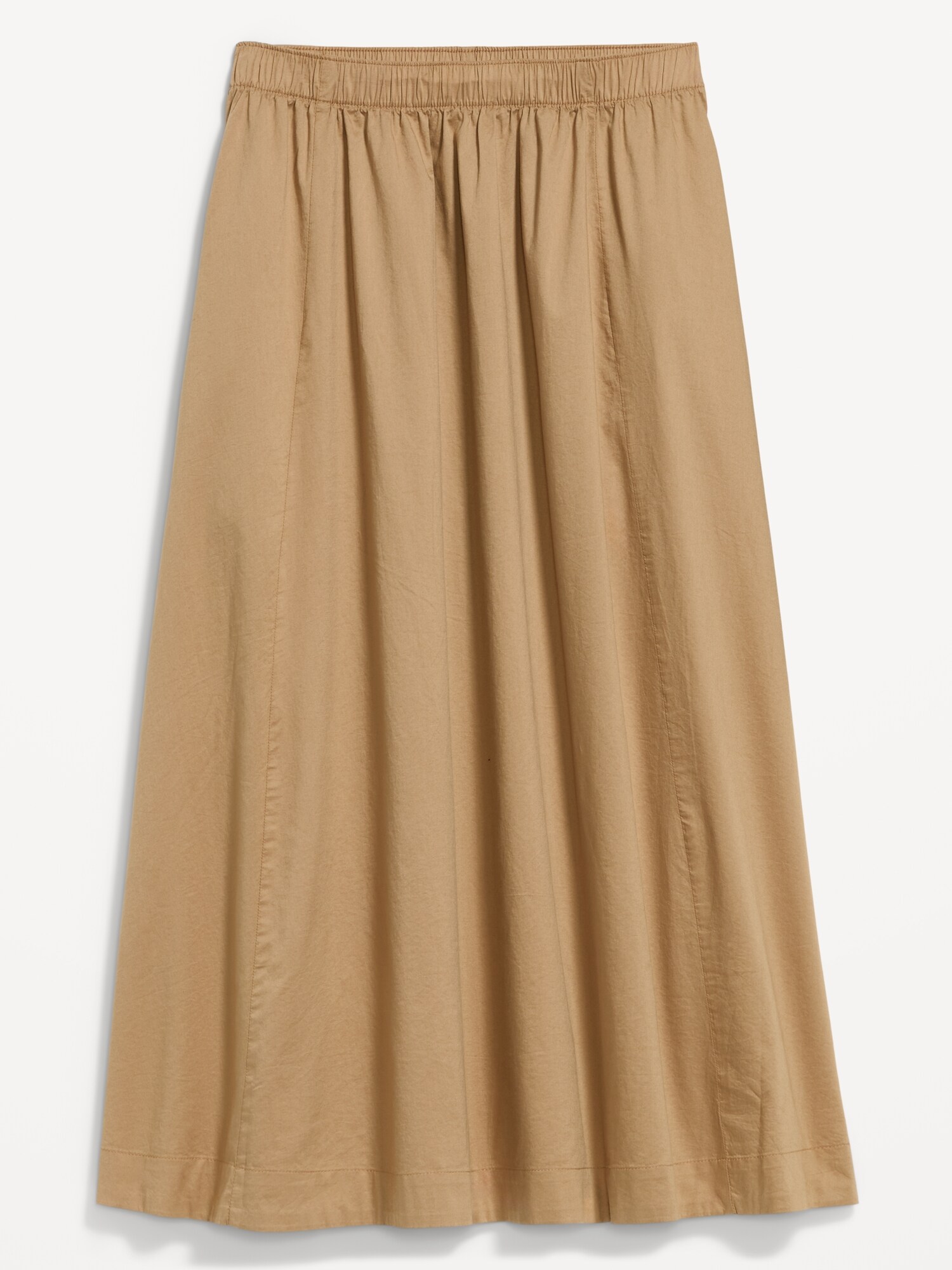 Женская юбка Old Navy Poplin Midi, цвет: Хаки — фото 5