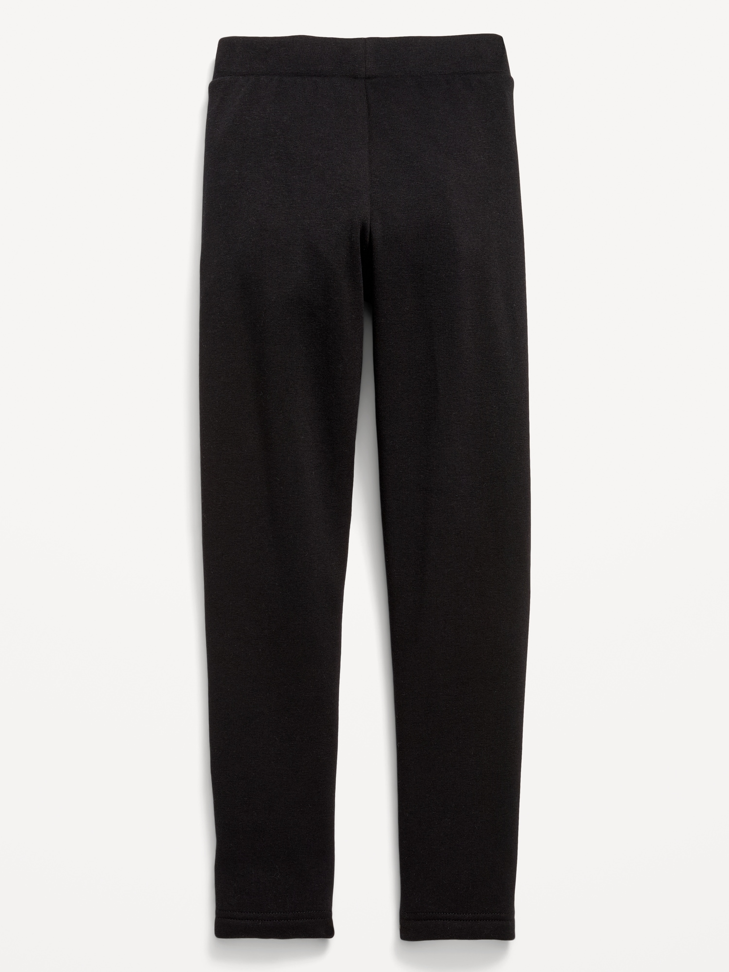 High-Waisted Full-Length Fleece Leggings for Girls