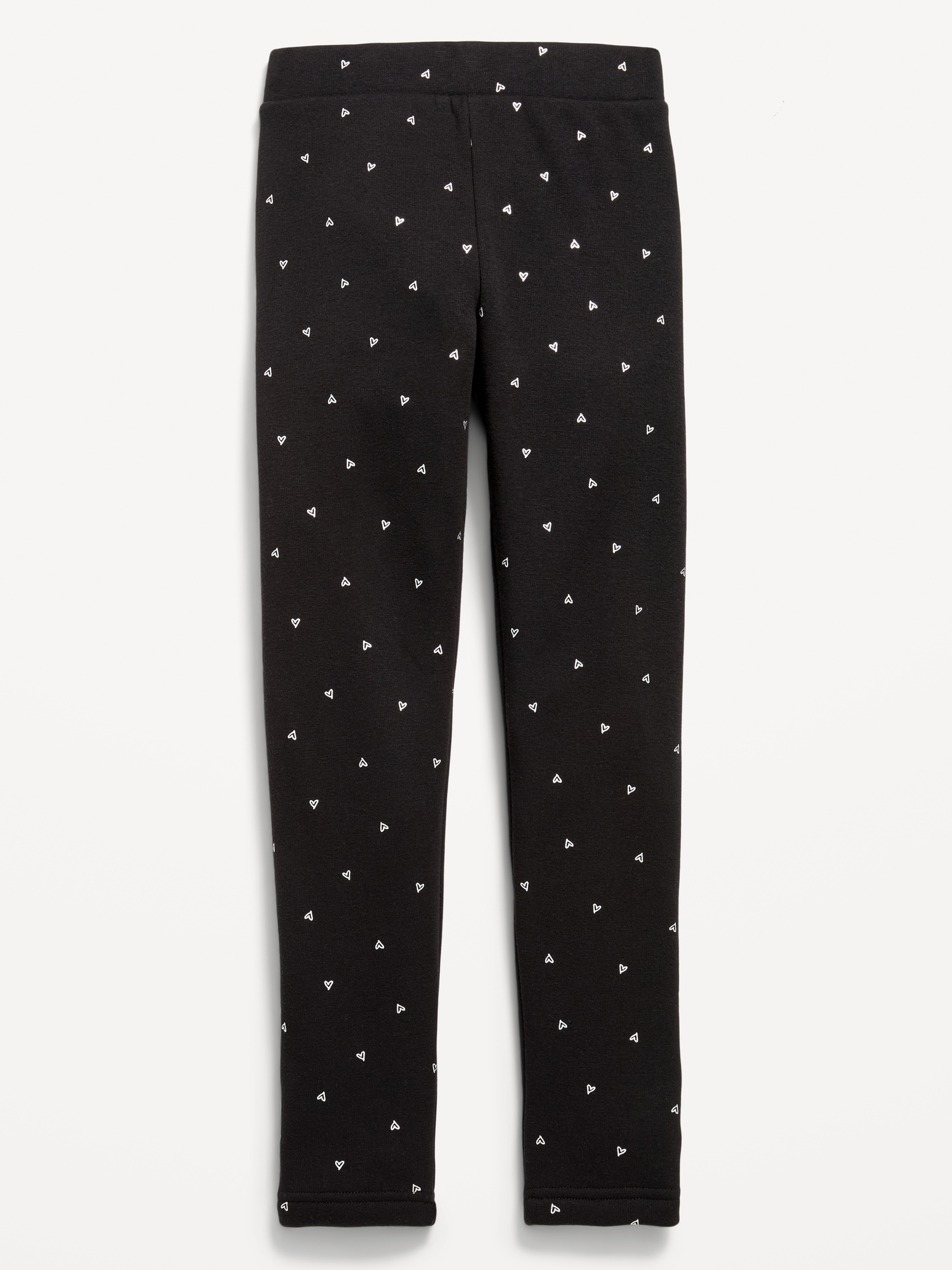 High-Waisted Full-Length Fleece Leggings for Girls