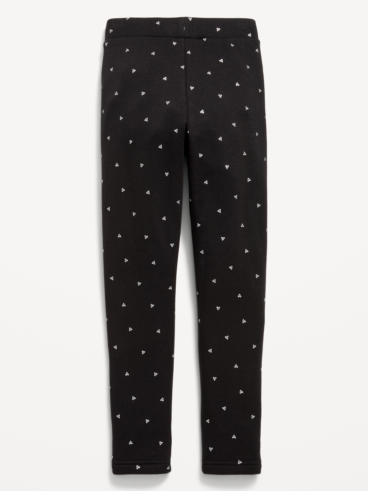 High-Waisted Full-Length Fleece Leggings for Girls