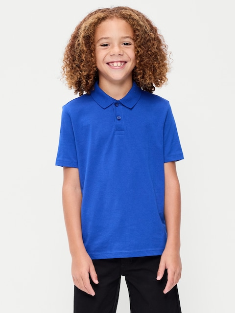 School Uniform Jersey Polo Shirt for Boys