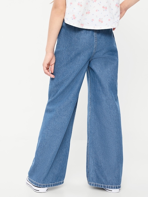 Image number 2 showing, Pull-On Super Baggy Wide-Leg Denim Jeans for Girls
