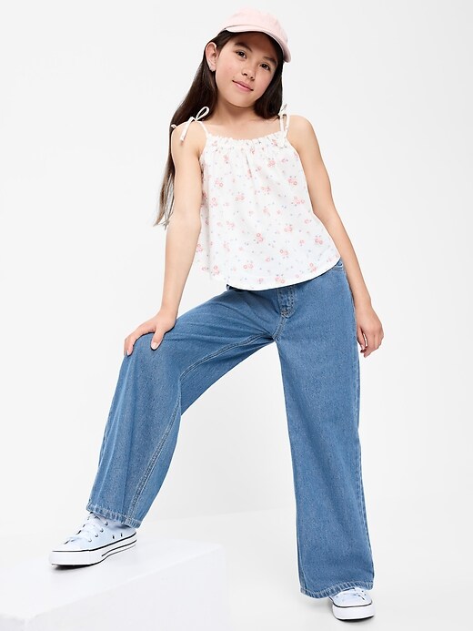 Image number 3 showing, Pull-On Super Baggy Wide-Leg Denim Jeans for Girls