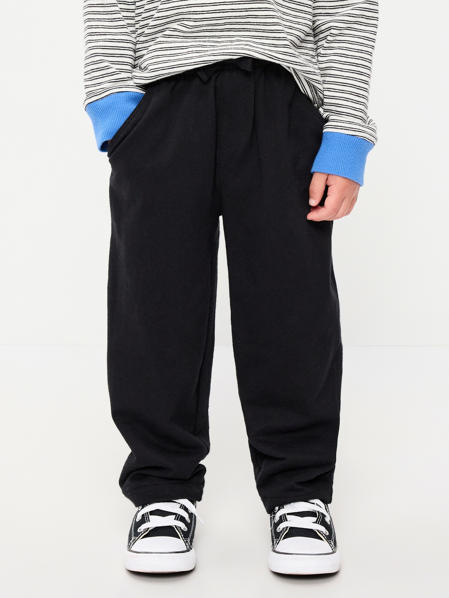 Брюки Old Navy Barrel-Leg Knit Pants для мальчиков-малышей, цвет: Чёрный — фото 2