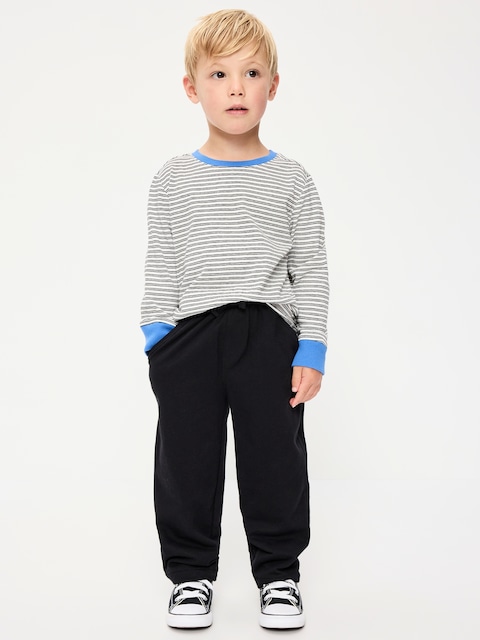 Barrel-Leg Knit Pants for Toddler Boys