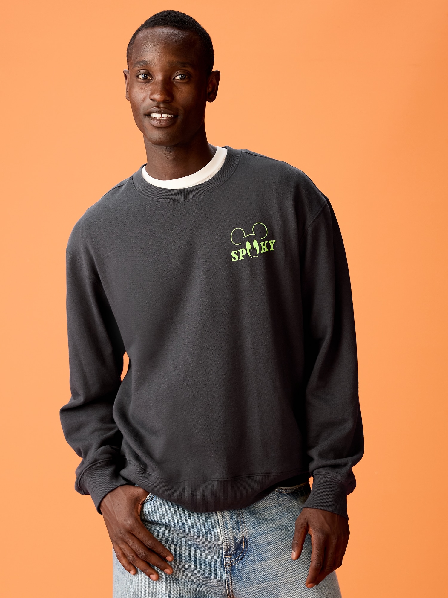 Old Navy x Disney Mickey Mouse Oversized Crew Sweatshirt for Adults