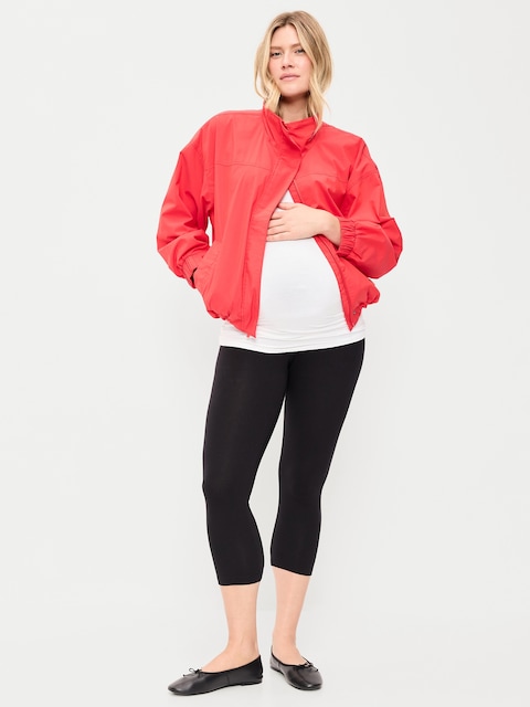 Maternity Full-Panel Cropped Leggings