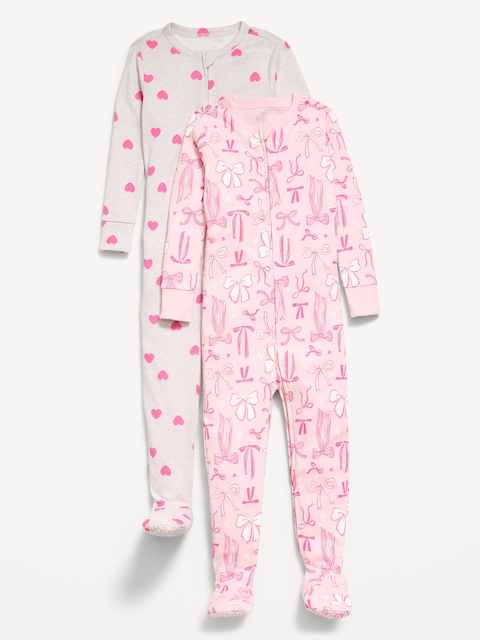 Snug-Fit 2-Way-Zip Pajama One-Piece 2-Pack for Toddler & Baby