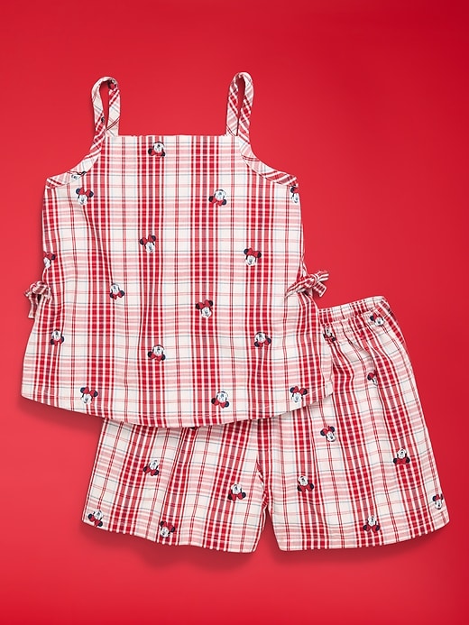 Image number 2 showing, Old Navy x Disney Minnie Mouse Sleeveless Plaid Top & Shorts Set for Toddler Girls
