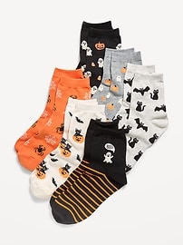 Image number 1 showing, Novelty Quarter Crew Socks 6-Pack for Women