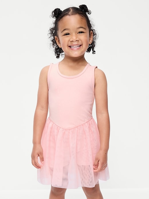 Image number 1 showing, Sleeveless Heart-Back Tutu Dress for Toddler Girls