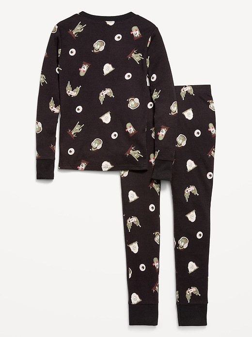 Image number 2 showing, Gender-Neutral Snug-Fit Graphic Pajama Set for Kids