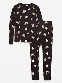 Image number 2 showing, Gender-Neutral Snug-Fit Graphic Pajama Set for Kids