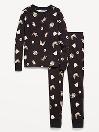 Image number 1 showing, Gender-Neutral Snug-Fit Graphic Pajama Set for Kids