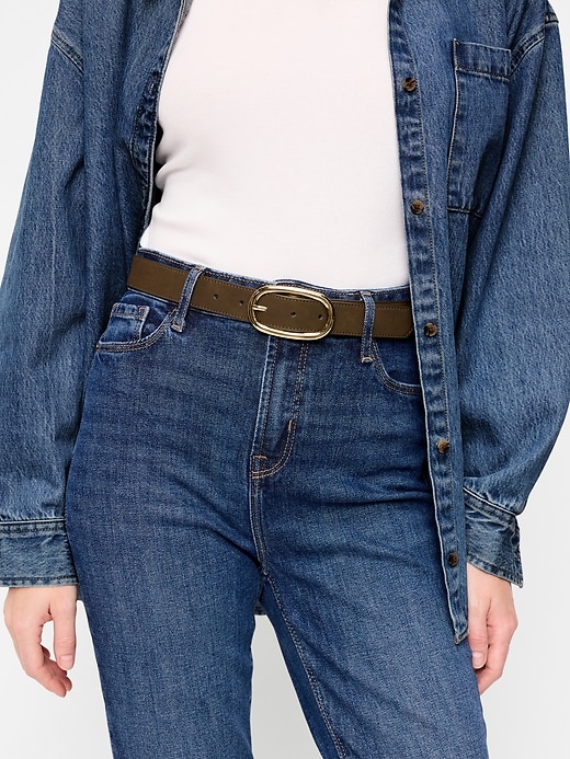 Image number 2 showing, Faux-Suede Belt for Women