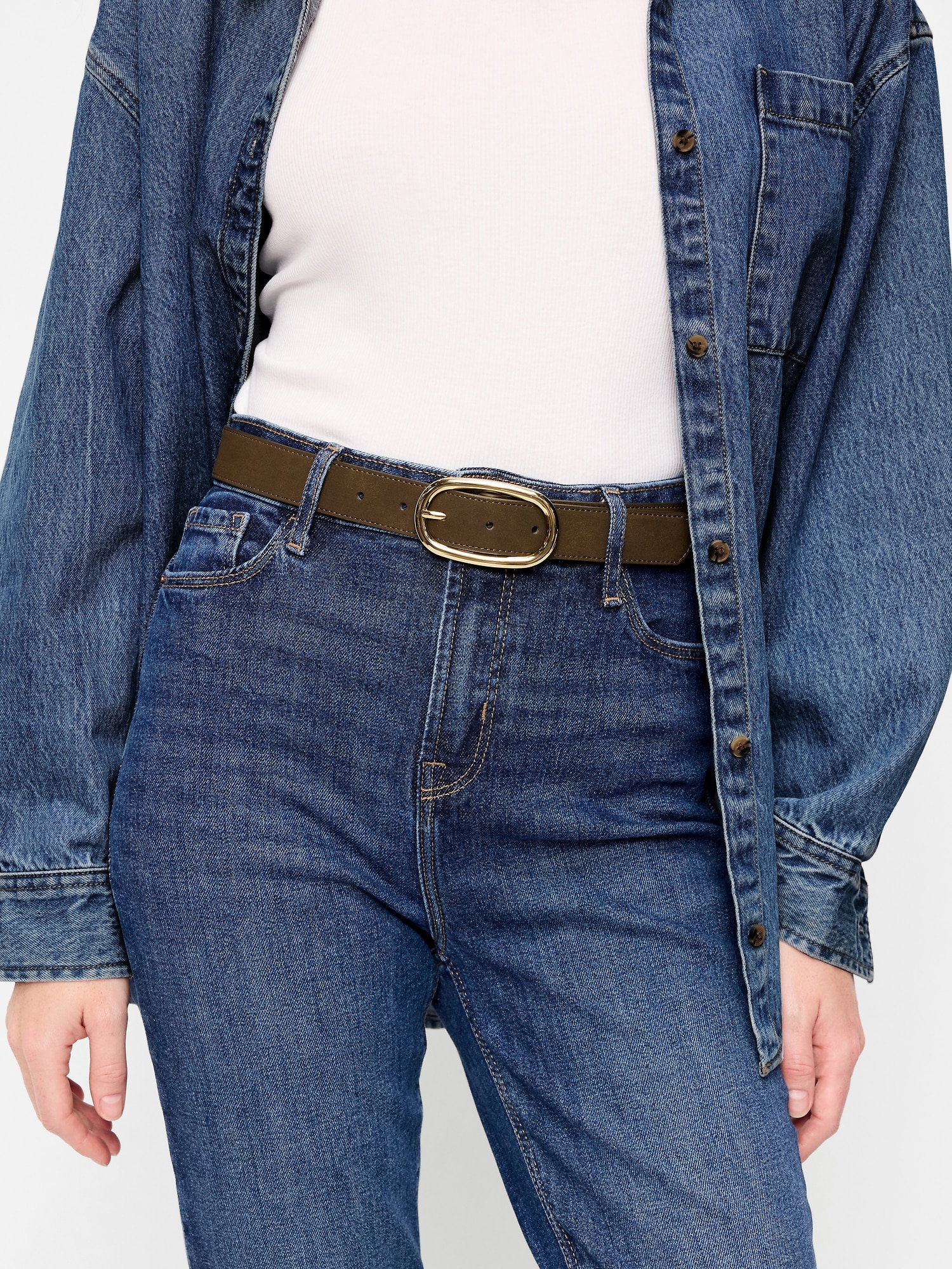 Faux-Suede Belt for Women