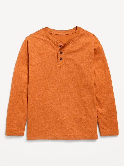 Softest Long-Sleeve Henley T-Shirt for Boys