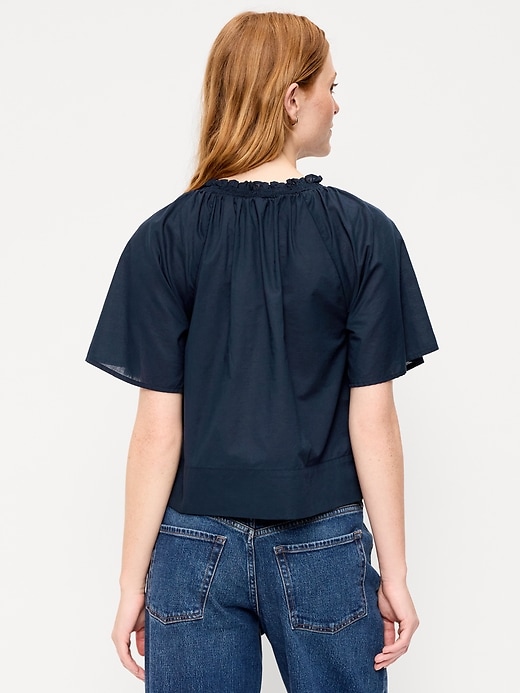 Image number 2 showing, Loose Short-Sleeve Top