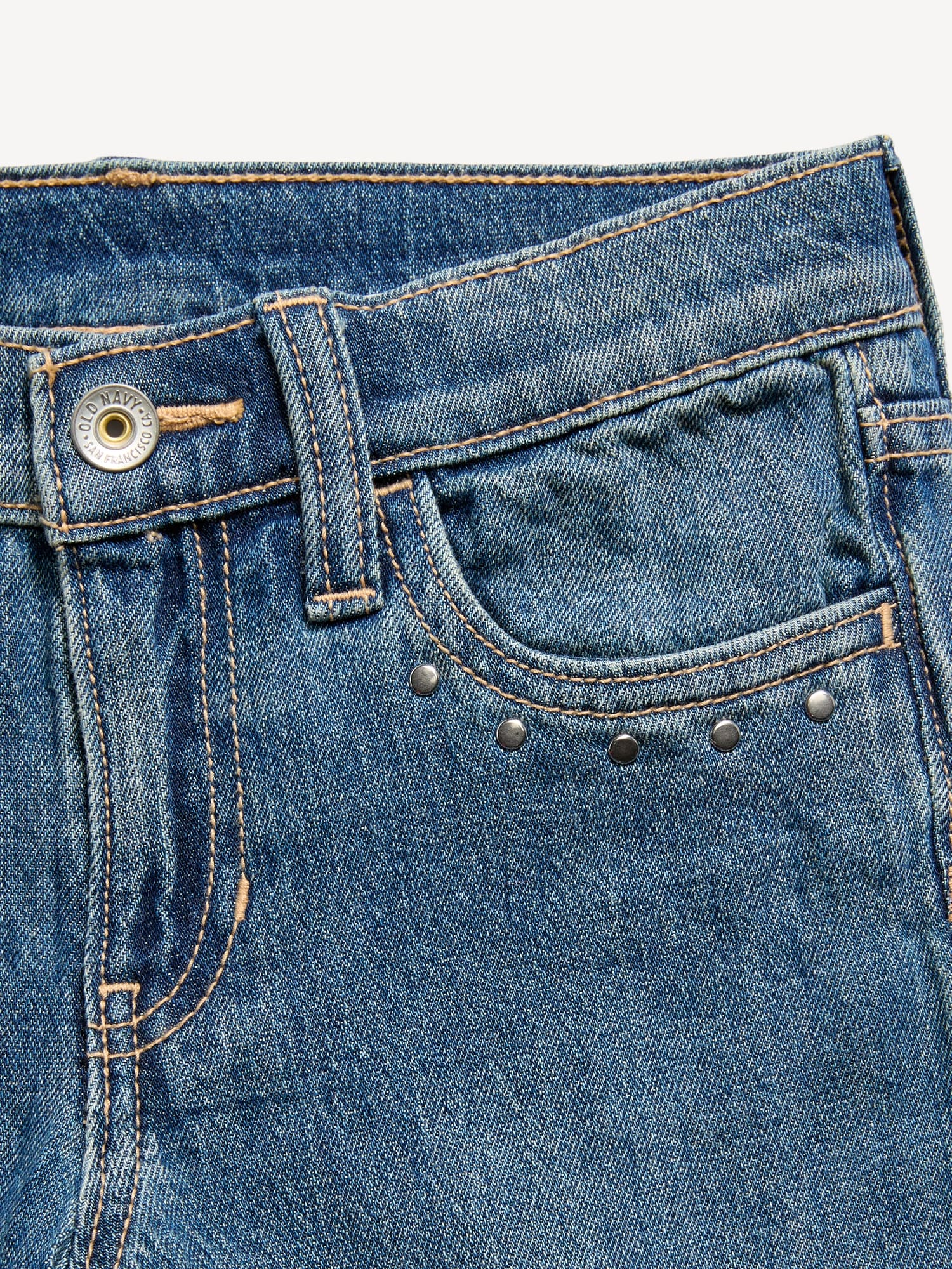 Low-Rise Studded Flare-Leg Jeans for Girls