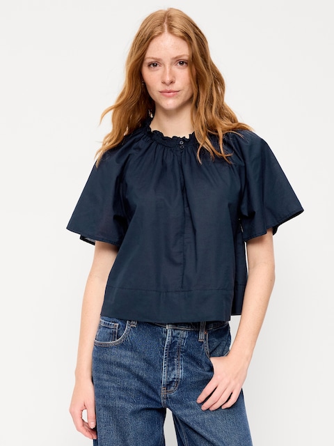 Loose Short-Sleeve Top