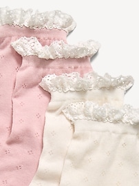 Image number 2 showing, Lace-Trim Crew Sock 2-Pack for Women
