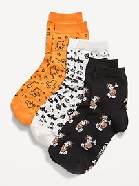 Image number 1 showing, Disney© 3-Pack Crew Socks for Women